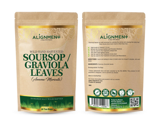 WILD HAND HARVESTED SOURSOP/ GRAVIOLA LEAVES